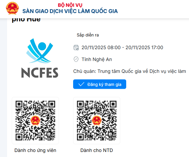 TỔ CHỨC PHIÊN GIAO DỊCH VIỆC LÀM ONLINE KẾT NỐI CÁC TỈNH MIỀN TRUNG NĂM 2025