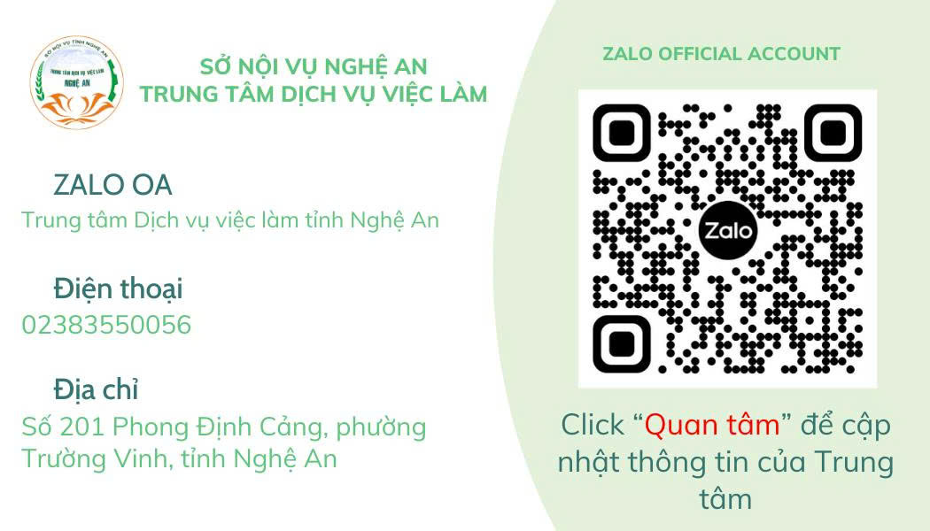 Thông tin tuyên truyền Bảo hiểm thất nghiệp qua kênh Zalo OA